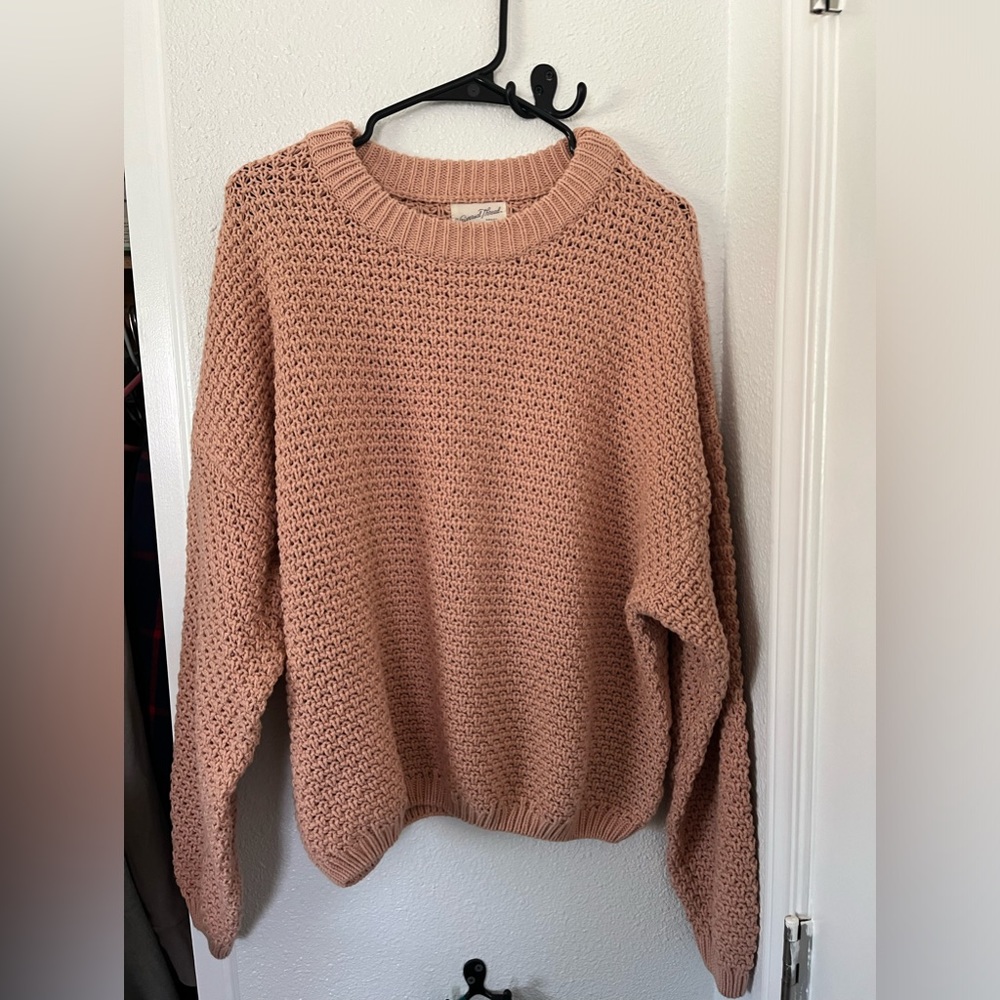 Baby pink universal pull over cardigan